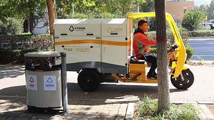兩分類垃圾清運車BY-L10操作環境