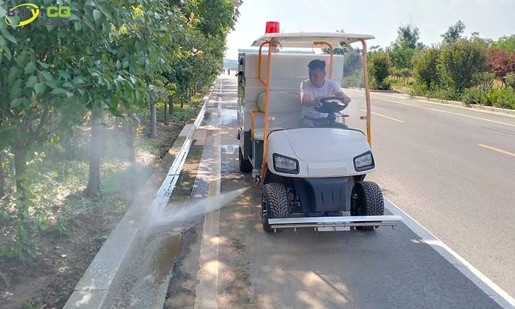 小型四輪電動(dòng)高壓清洗車 多功能高壓清洗車