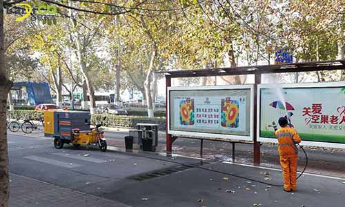 小型高壓地面清洗車，環衛道路沖洗多面手