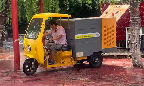 物業三輪高壓清洗車商業街使用事半功倍