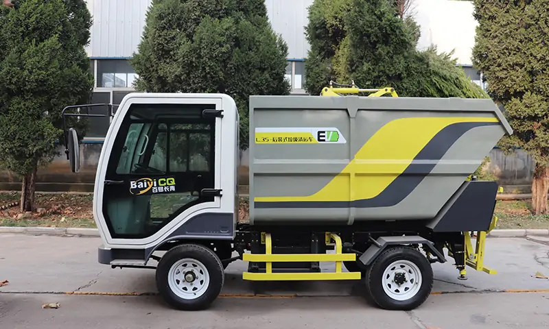 純電動后裝式垃圾轉運車-解決物業小區垃圾轉運、清理問題