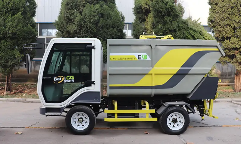 純電動，低噪音，零排放！3.5立方后裝式垃圾清運車物業小區垃圾轉運難題解決者！