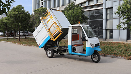 側裝式垃圾清運車BY-L25工作模式