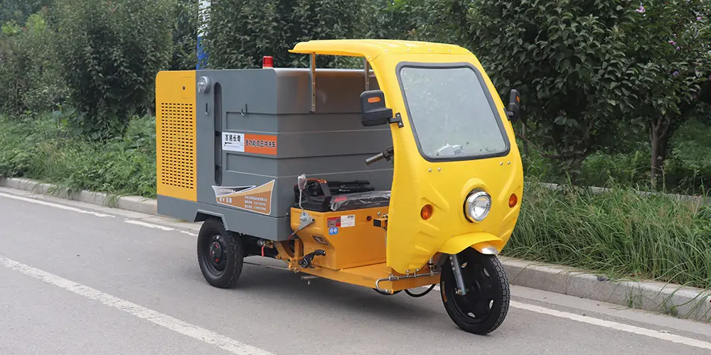 三輪高壓清洗車_小區高壓清洗車_物業小型高壓沖洗車_園區高壓清洗車
