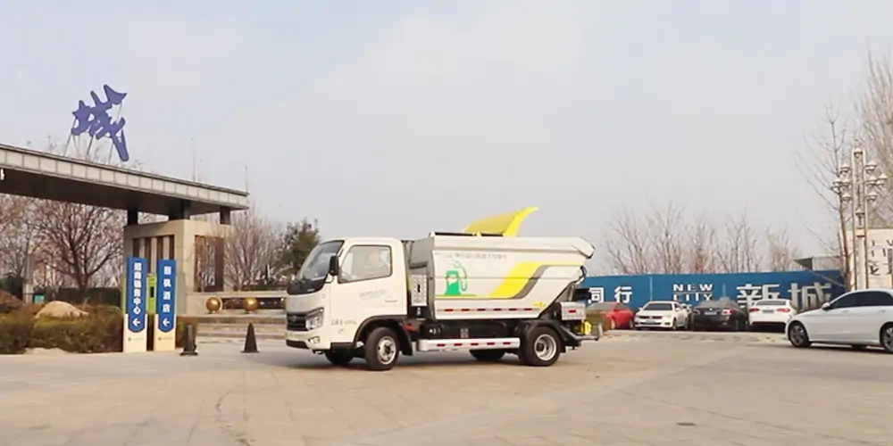 新能源垃圾車，后裝式垃圾車，純電動垃圾車，電動垃圾車